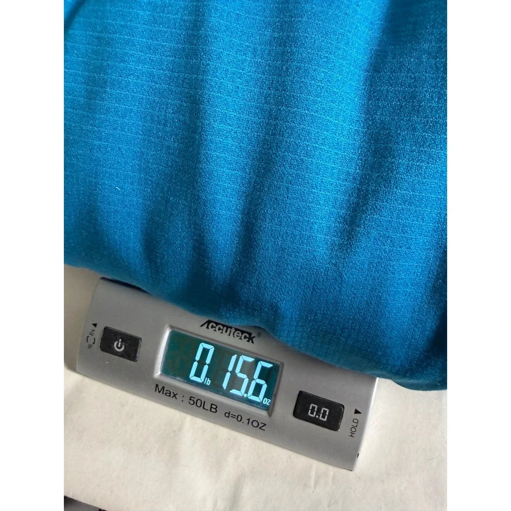 The North Face Hoodie Mens XL Blue Grey Grid Fleece Pullover Hiking Activewear